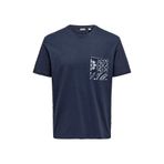 Only & Sons Onsperry Lıfe Reg Leaf Ss Pockettee Lacivert Erkek T-Shirt 22025286