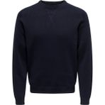 Only & Sons Onspın Reg 12 Solıd Crew Knıt Erkek Lacivert Kazak - 22027590