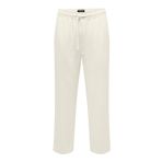Only & Sons Onssinus Loose Visc Lin 0075 Pnt Beyaz Erkek Pantolon