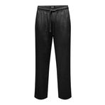 Only & Sons Onssinus Loose Visc Lin 0075 Pnt Siyah Erkek Pantolon