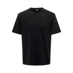 Only & Sons Onssmart Lıfe Reg Ss Tee Erkek Siyah T-Shirt - 22026726