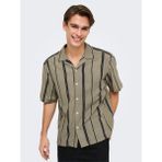 Only & Sons Onsstepan Loose Fıt 006 Shırt Erkek Gray Gömlek - 22033631 - Gri
