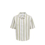 Only & Sons ONSTES RLX CTN SLUB STRIP Kahverengi Erkek Gömlek