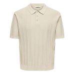 Only & Sons Onsthıjs Rlx Ss Polo Knıt Erkek Gray T-Shirt - 22036558 - Gri - XL