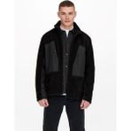 Only & Sons Onsvıllads Erkek Kürklü Sweat Mont - Black