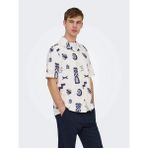 Only & Sons Onswhite Resort Reg Ss Shirt Erkek Gömlek Beyaz (22037244) - XL