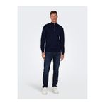Only & Sons ONSWYLER LIFE REG 14 HALF ZIP KNIT NOOS Erkek Blue Kazak - 22021264