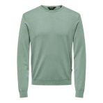 Only & Sons ONSWYLER LIFE REG 14 LS CREW KNIT NOOS Erkek Yeşil Kazak - 22020088