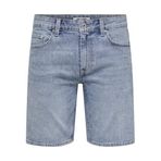 Only & Sons Regular Fit Jean Şort, S, 22032927, Açık Mavi, Erkek