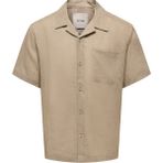 Only & Sons ShopINN Onslaurence Lınen Resort Collar Ss Noos Erkek Gri Gömlek - 22036242 - XL