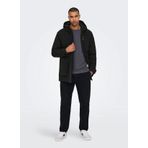 Only & Sons Siyah Erkek Mont ONSTOM PARKA ATHL