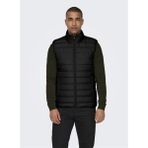 Only & Sons Siyah Erkek Yelek Onsbrody Quılt Vest Otw Vd - M