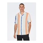 Only & Sons Wayne Lıfe Reg Strıpe Vıscose Shırt Erkek Beyaz-mavi Gömlek -24 22026100