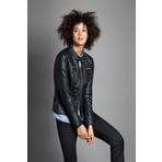 ONLY Suni Deri Ceket Onlbandit Faux Leather Biker Sıyah