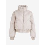 Only Tamara Quilted Kadın Bej Dik Yaka Mont, XL