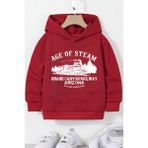 Only Trendwear Age Of Baskılı Erkek - Kız Çocuk Rahat Kalıp Sweatshirt - 7 - 8 Yaş - Kırmızı