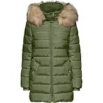 Only Yeşil Kadın Kaban Onlnewcamılla Quılt Fur Hood Coat C - S