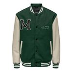 Only Yeşil-Onsjay Varsity Jacket Otw Erkek Ceket