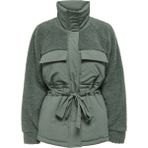 Only Yeşil Renk Kadın Mont Onlarıanna Padded Mıx Teddy Jacket - S