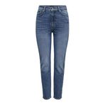 ONLY Yüksek Bel Düz Kesim Koyu Mavi Kot Pantolon, 27/30, 15302428, koyu mavi, Kadın