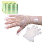 ONLYKXY 300 adet şeffaf plastik el eldivenleri nemlendirici el kapağı parafin balmumu banyo gömlekleri el bakım torbaları için