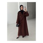 onlymoon tekstil TESETTÜR GİYİM BELİ BAGLAMALI PARDESÜ