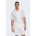 Only&Sons Erkek Beyaz Gömlek XL Beden ONSCAIDEN LIFE SS SOLID R Modeli