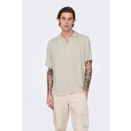 Only&Sons Erkek Kahverengi Gömlek L Beden ONSDASH LIFE REG VISC RES Modeli