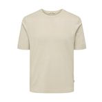 ONLY&SONS Erkek Tişört ONSWYLER Life REG 14 SS Knit, Gümüş Astar, M