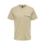 ONLY&SONS ONSGRIFFIN REG YIKANMIŞ T-SHIRT ERKEK bej m