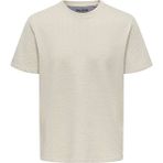 Only&sons Onskıan Lıfe Reg Seersuck Kahverengi Erkek Kısa Kol T-Shirt - M