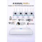 Onmi DS440 4 Kanal Nvr + 3mp 4 Kamera Full Color Mik. Ptz Wifi Setapronx DS440 4 Kanal Nvr + 3mp 4 11.03.01.002400 - Beyaz