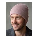 OnMyHead Pudra Renk Katlamalı Triko Bere