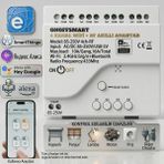 Onoffsmart 4 Kanal Wifi+Rf Akıllı Anahtar Beyaz Renkli Enerji Tasarrufu ile Uygulama Kontrolü