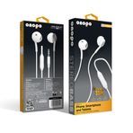 Onopo Stereo Kablolu Kulaklık Extra Bass | 3.5mm Kulakiçi Kulaklık, Dahili Mikrofon | 1.2m Kablo | Model V1