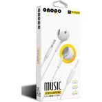 Onopo Stereo Mıknatıslı Kablolu Kulaklık Extra Bass Dinleme 3.5mm - V1 - Beyaz