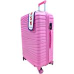 Öntan Silikon Kırılmaz Orta Boy Valiz - Pembe