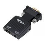 Onten Otn-7557 İle Uyumlu 1080P Hdmi To Vga Ses Çıkışlı Dönüştürücü Kablo