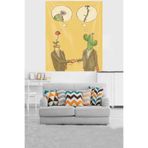 Ontheclouds Bakışaçısı Niyet Optimist Pesimist Leke Tutmaz Kadife Dokulu Kumaş Duvar Örtüsü Duvar Halıs Tapestry, 100 x 140