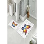 ontheclouds Banyo Halısı Ikili Klozet Takımı Kaymaz Tabanlı, NoColor-121244ca