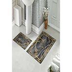 ontheclouds Banyo Halısı Ikili Klozet Takımı Kaymaz Tabanlı, NoColor-5f303389