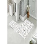 ontheclouds Banyo Halısı Ikili Klozet Takımı Kaymaz Tabanlı, NoColor-ec8bc756