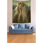Ontheclouds Battaniyeli Mona Lisa Leke Tutmaz Kumaş Duvar Örtüsü Duvar Halısı Tapestry, 70 x 100