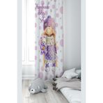 ontheclouds Beyaz Kız Desenli Dijital Baskı Fon Perdesi, 70 x 270, FONPRD6, lila-beyaz