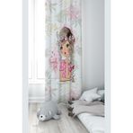 ontheclouds Beyaz Romantik Kız Desenli Dijital Baskı Fon Perde, 140 x 270, TYC00538336996, beyaz-pembe