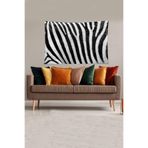 Ontheclouds Beyaz Zebra Desenli Leke Tutmaz Kadife Kumaş Duvar Örtüsü Duvar Halısı Tapestry, 70 x 100