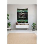 Ontheclouds Çok Renkli Doğaya Karışan Kız Leke Tutmaz Kadife Kumaş Duvar Örtüsü Duvar Halısı Tapestry, 140 x 140