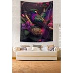 Ontheclouds Dalın Üstündeki Rengarenk Ağaçkakan Kuşu Leke Tutmaz Kumaş Duvar Örtüsü Duvar Halısı Tapestry, 70 x 70