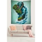 Ontheclouds Doğa Temalı Sarılan Toprak Ve Su Leke Tutmaz Kumaş Duvar Örtüsü Duvar Halısı Tapestry, 140 x 230