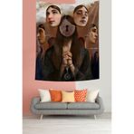 Ontheclouds Duygular Ve Yüz Ifadeleri Leke Tutmaz Kumaş Duvar Örtüsü Duvar Halısı Tapestry, 70 x 70